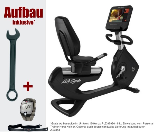 Liegeergometer mit Discover SE3 Konsole inkl. Montage Platinum Club Series.