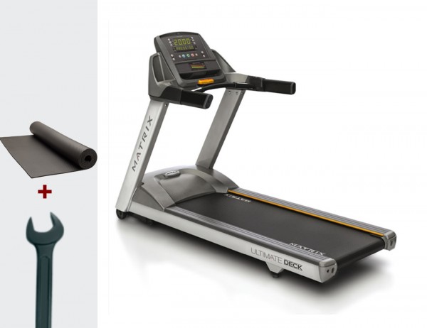 T1x Studio Laufband. Profi Laufband inkl. Montage, Bodenmatte und Pulsgurt