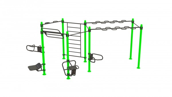 Outdoor Functional Complex Extended - Eigengewicht-Trainingsstation - Fitnesspark für draußen